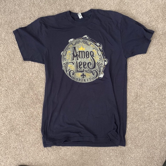 Amos Lee 2016 Tour T Shirt (navy) - Picture 1 of 3